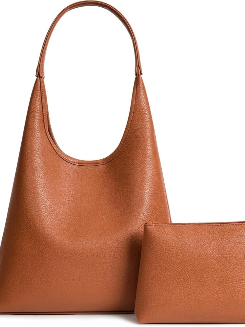 Hobo Bag for Women, Large Slouchy Shoulder Bag, Soft Vegan Leather Everyday Tote